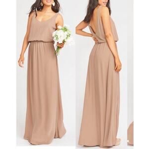 Show Me Your Mumu Tan Kendall Maxi Dress Size S